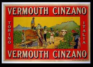 „Vermouth Cinzano” plakát, Torino